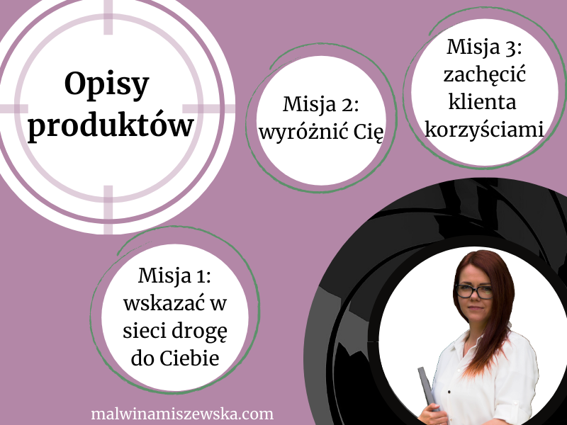 Opisy produktów / Malwina Miszewska