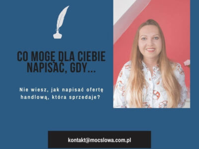 Oferty, teksty na landing page / Anna Błażejewska-Płachecka