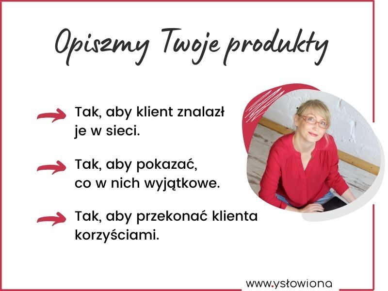 Opisy produktów / Aneta Łacwik