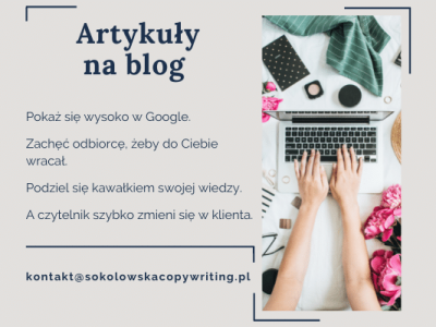 Artykuły blogowe / Agata Sokołowska